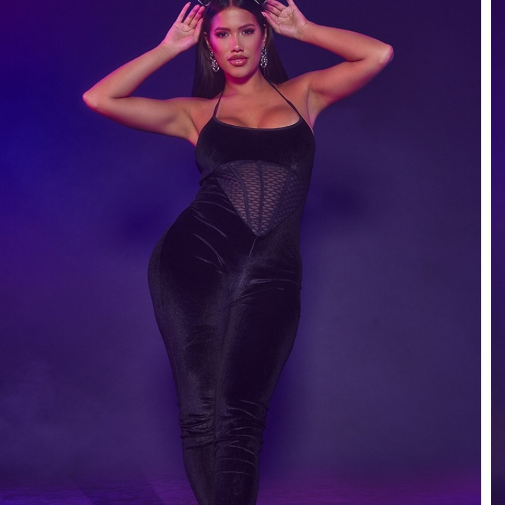 Velvet jumpsuit